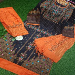 Readymade Aarong Slup Cotton Three Piece